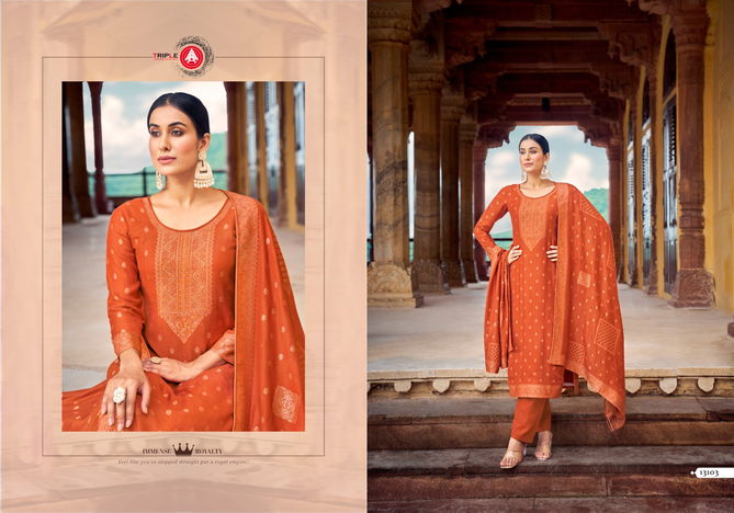 Seeshmahal By Triple Aaa Viscose Pashmina Dress Material Suppliers In India